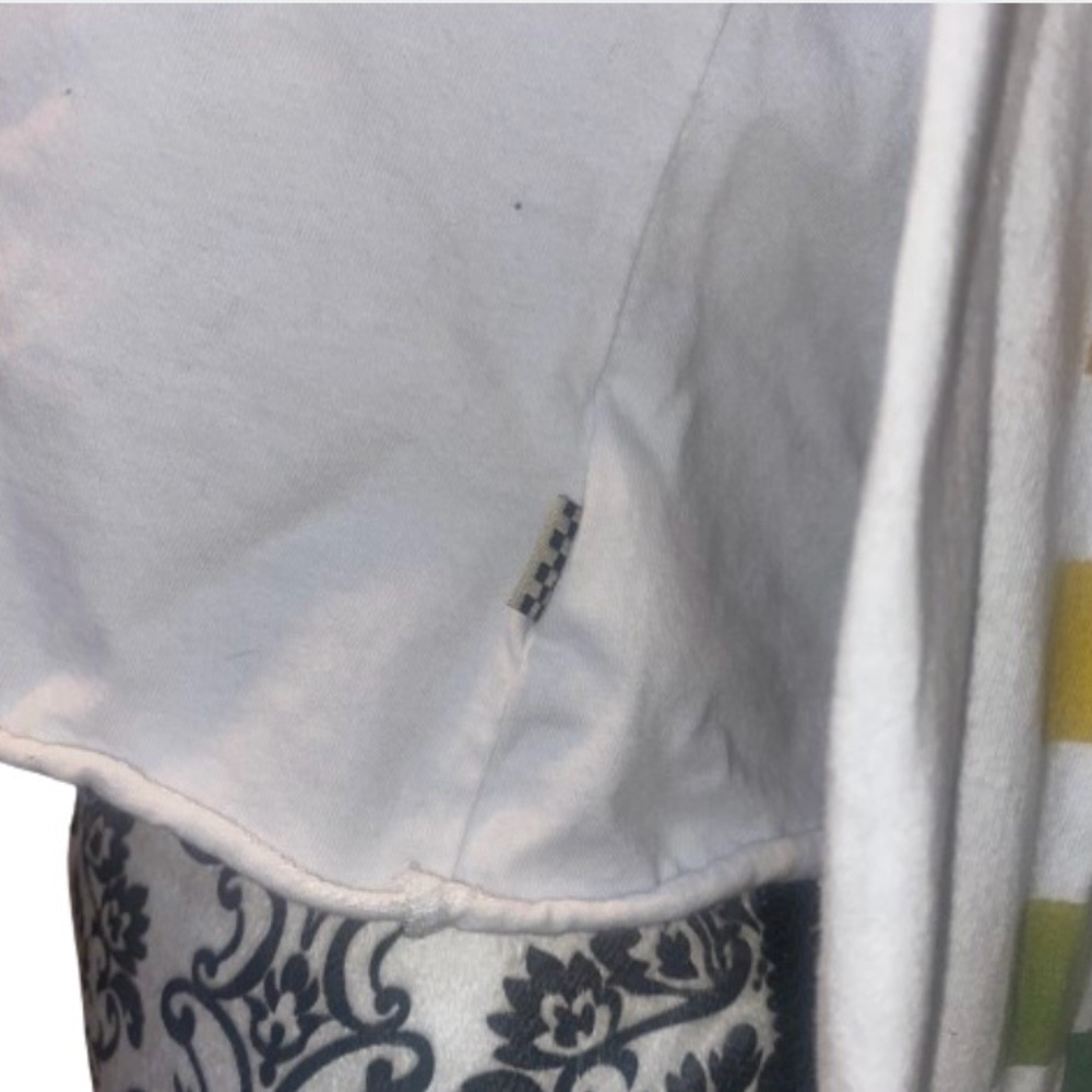 VANS Rainbow ‘Off The Wall’ Logo Juniors Medium along Sleeved Cropped Top - Picture 4 of 9